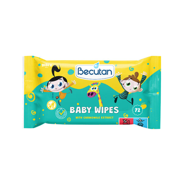 Becutan влажни марамчиња со мирис на bubble gum – Светот на Биби 72/1